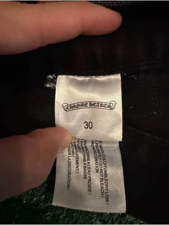 Chrome Hearts Black Label Leather Pants with Size 30 Tag - Picture 3 of 3